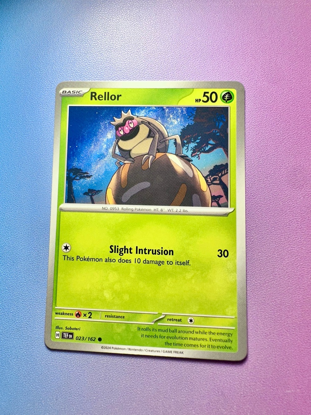 rellor - 023/162 (common) — pokémon: temporal forces